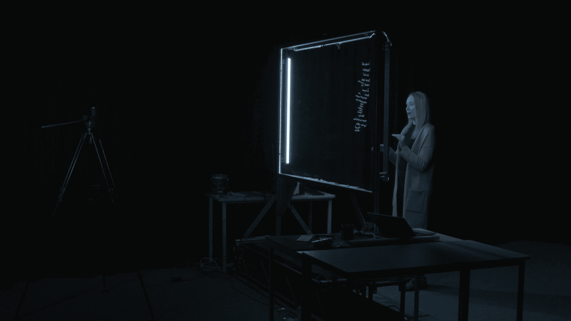 Erin Twyford DIY Lightboard Studio - Side view